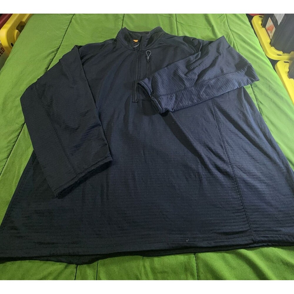 Orvis 1/4 Zip Pullover Horseshoe Hills Athletic Men's Sweater Black Size XXL - Picture 2 of 10